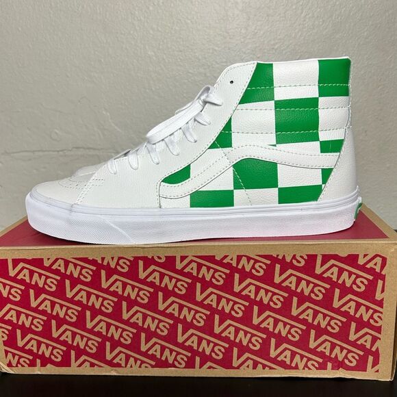 NEW Vans SK8 Hi Leather checkboard #VNOA4BV6TS9 men’s size 12 - Picture 3 of 8